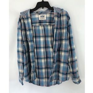 SALE 3/$10 ✨ blue plaid flannel shirt unisex